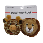 Patchwork Pricklet Zoo Duo Giraffe & Lion 10.16cm-dog-The Pet Centre