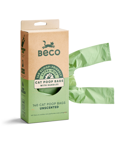 Beco Cat Poop Bags Unscented x 140 bags