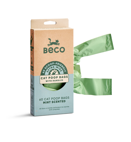 Beco Cat Poop Bags Scented x 60 bags