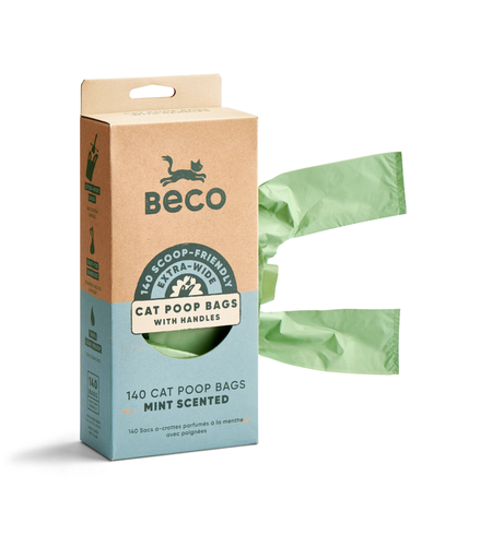 Beco Cat Poop Bags Scented x 140 bags