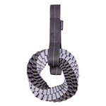 Blitz Braided Tug Ring W Strap Grey S-dog-The Pet Centre