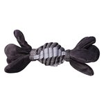 Blitz Braided Rugby Ball Grey S-dog-The Pet Centre