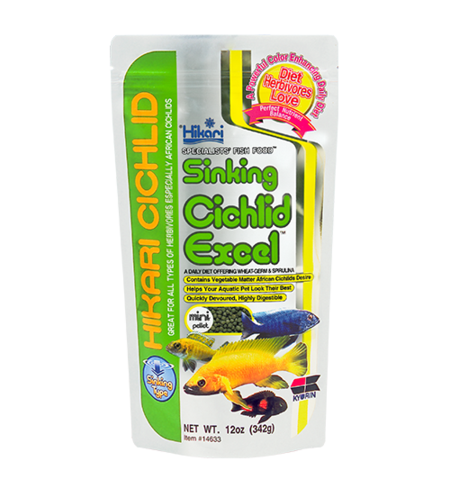 Hikari Cichlid Excel Mini Pellet Sinking 342g