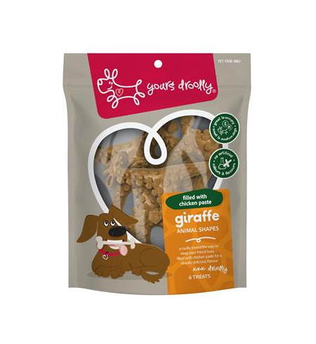 Yours Droolly Giraffes with Chicken Paste 6pk