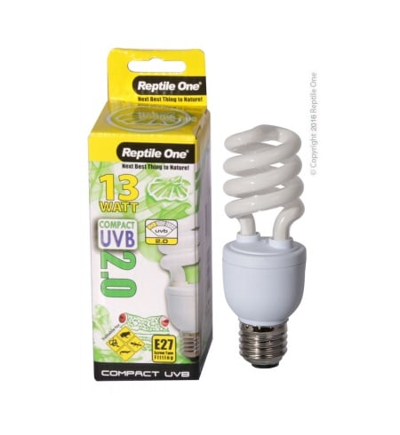 Reptile One Bulb Compact UVB 2.0 13W E27 Fitting