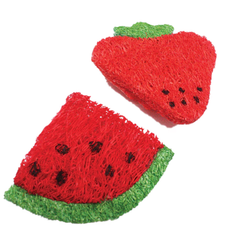 Loofa Strawberry and Watermelon Slice