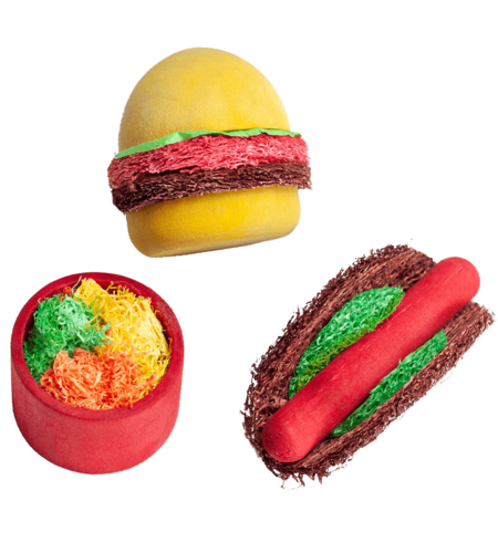 Summer Cookout Wood & Loofah Chews