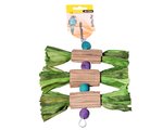 Avi One Bird Toy Wooden Blocks, Corrugated Board w Straw 22cm-bird-The Pet Centre