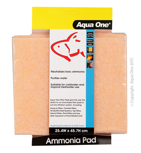 Aqua One Ammonia Pad Self Cut Filter Pad 