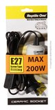 Reptile One Heat Lamp Socket Ceramic Suit Up To 200w E27 Screw-fish-The Pet Centre