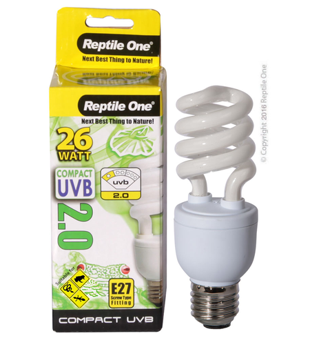Reptile One Bulb Compact UVB 2.0 26W E27 Fitting