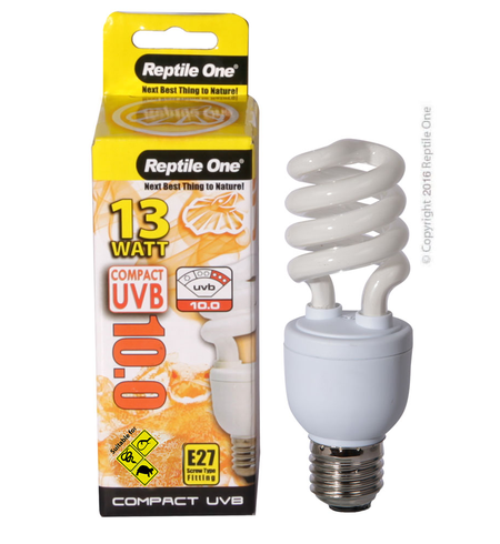 Reptile One Bulb Compact UVB 10.0 13W E27 Fitting