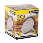 Reptile One Heat Lamp Ceramic 100W E27 Screw Fitting-fish-The Pet Centre