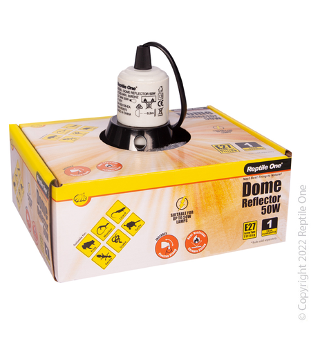 Reptile One Heat Lamp Holder Ceramic Suit Up To 50W E27 Screw Fitting