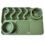 Slow Feeder Mat Bento Olive 30x20cm-dog-The Pet Centre