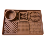 Slow Feeder Mat Mocha 30x20cm-dog-The Pet Centre
