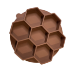Slow Feeder Insert Mocha Hexagon 15cm-dog-The Pet Centre