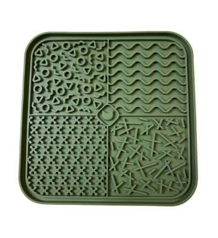 Slow Feeding Mat Olive 20cm