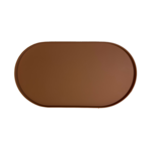 Waggin Tails Silicone Ellipse Mat Mocha 45×25-dog-The Pet Centre