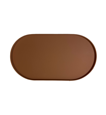 Waggin Tails Silicone Ellipse Mat Mocha 45×25