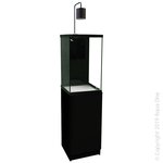 Dynamic 58 Aquarium Set 58L 35W X 35D X 58/72cm H (black)-fish-The Pet Centre