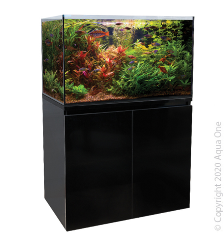 Aqua One Aquasys 235 Aquarium & Cabinet Black