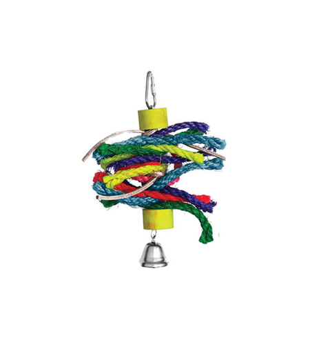 Avian Care Bird Toy Wood & Leather 18x13cm