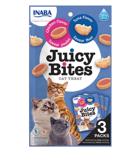Inaba Cat Juicy Bites Tuna & Chicken 11g x3