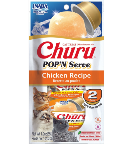 Inaba Cat Churu Pop'n Serve Chkn 35gx2