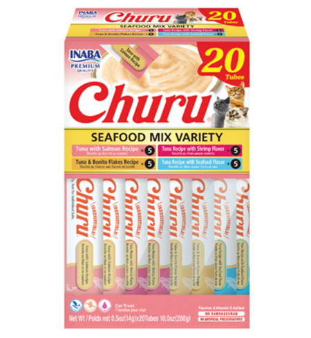 Inaba Churu Seafood Mix Variety Box 20 x 14g