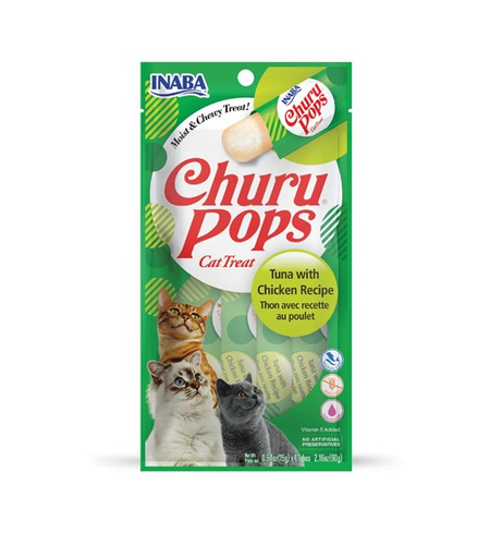 Inaba Cat Churu Pops Tuna & Chicken 15g x4