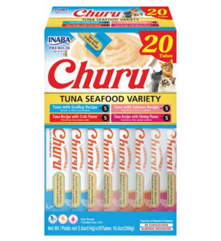 Inaba Churu Tuna Seafood Variety Box 20 x 14g