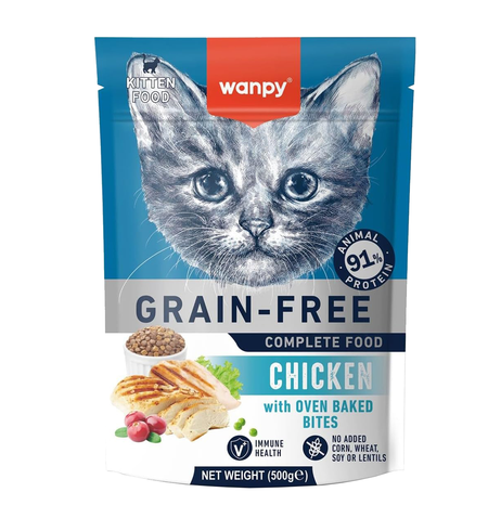 Wanpy Kitten 500g Grain Free Chicken