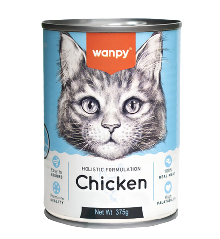 Wanpy Chicken 375g Cat Can