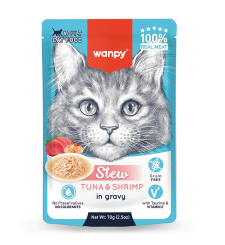 Wanpy Tuna and Shrimp 70g Cat Pouch