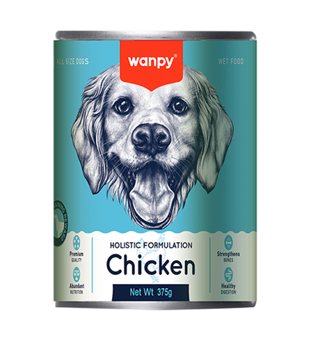 Wanpy Chicken 375g Dog Can