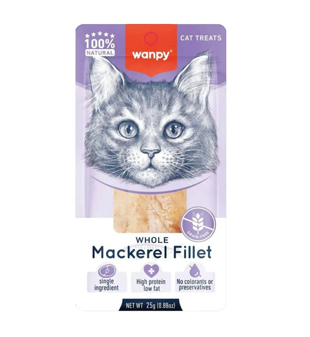 Wanpy Cat Treat Mackerel Fillet 25g