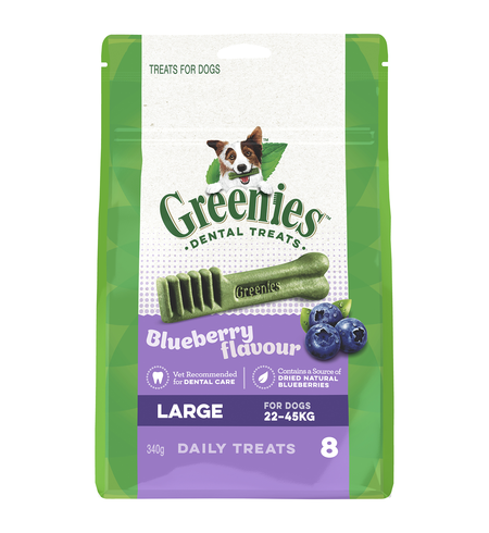 Greenies Dog Dental Treat Blueberry Large 340g
