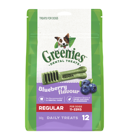 Greenies Dog Dental Treat Blueberry Regular 340g