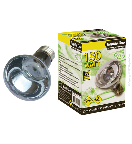Reptile One Heat Lamp Day Light 150W E27 Screw Fitting