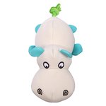 Pet One Dog Toy Splash Squeaky Hippo W Rope 21.6cmL-dog-The Pet Centre