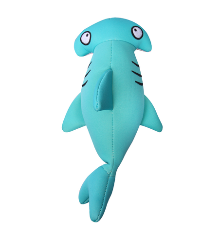 Pet One Dog Toy Splash Squeaky Hammerhead Shark 30.5cmL 