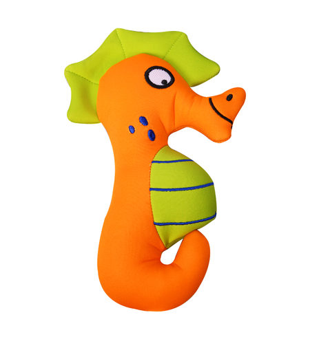 Pet One Dog Toy Splash Squeaky Seahorse 21.6cmH 