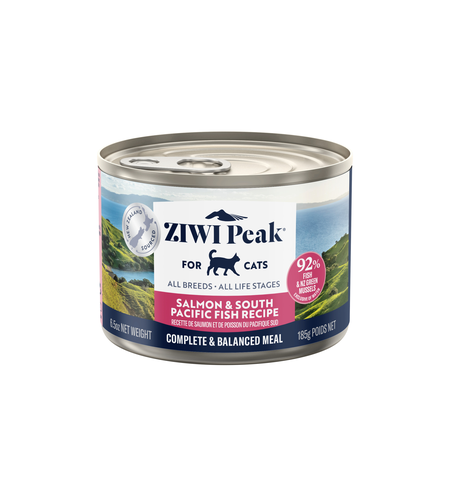 ZIWI Peak Canned Salmon And South Pacific Fish Cat Food 185g