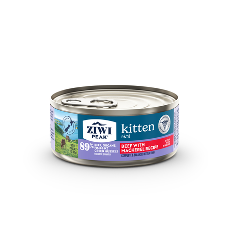 ZIWI Peak Canned Beef With Mackerel Kitten Food 85g