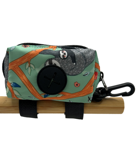 Latched Poop Bag Holder – Sloths Baby Blue