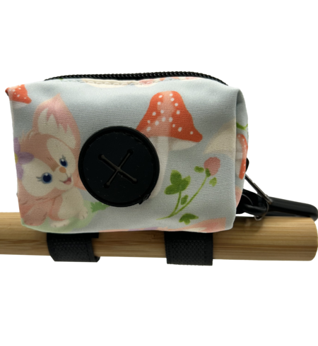 Latched Poop Bag Holder – Pink Rose
