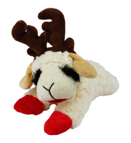 Multipet Xmas Lamb Chop with Antlers 25cm