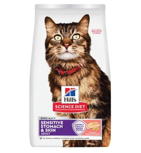 Hill's Science Diet Sensitive Stomach & Skin Salmon Cat Food 1.58kg