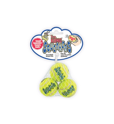 Kong Air Squeaker Tennis Ball Small 3pk